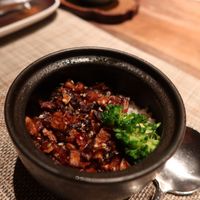 Mushroom rice  at Qian Yue Ming in Chongqing