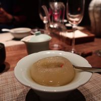 Kuerle sweet pear with soapberry rice  at Qian Yue Ming in Chongqing
