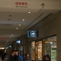 Part of huge concourse at Juice Press - Rockefeller Center in New York City
