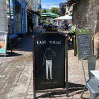 Set on a lovely pedestrianised street  at East Village Cafe in Bristol
