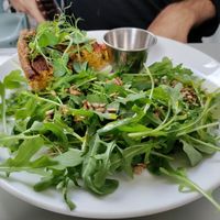 A rather small slice of quiche for €9 at East Village Cafe in Bristol