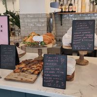 Savouries of the day at East Village Cafe in Bristol