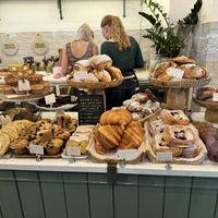 Fresh pastries   at East Village Cafe in Bristol
