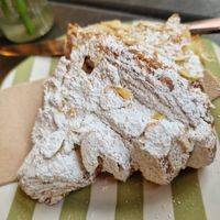 Almond Croissant. at East Village Cafe in Bristol