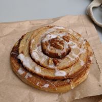 Cinnamon and pecan swirl at East Village Cafe in Bristol