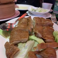 Vegan mock duck pancakes   at Little Yang Sing in Manchester