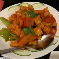 Tofu sweet and sour  at Little Yang Sing in Manchester