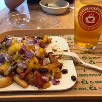 Chili cheese fries and apple iced tea  at Next Level Burger - Concord in Concord