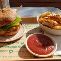 All American with Fries at Next Level Burger - Concord in Concord