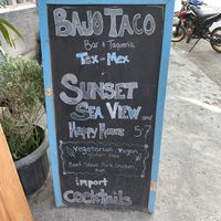 The sign. at Bajo Taco Tacos & Tequila in 