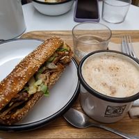Bahn Mi and Chai Latte at Wild & The Moon - Opéra in Paris
