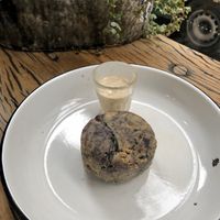 Blueberry scone with almond cream at Wild & The Moon - Opéra in Paris