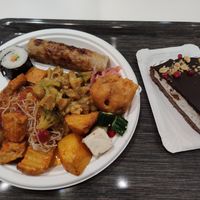 Mixed Vegan Buffet with a dessert at Loving Hut - Spalena in Prague