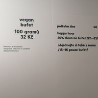 Price system at Loving Hut - Spalena in Prague