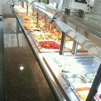 the buffet  at Loving Hut - Spalena in Prague