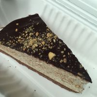 Peanut cheesecake  at Loving Hut - Spalena in Prague