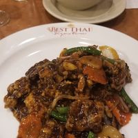 Crispy "Beef" at Best Thai Signature in Dallas