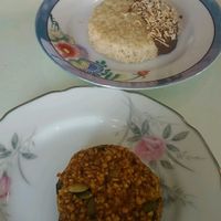 pumpkin cookie and oatcake  at Dilly Dally in Halifax