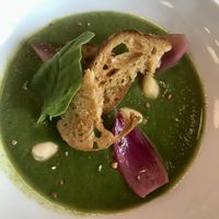 Entrée. Vichyssoise de courgette  at Le Local in Brussels