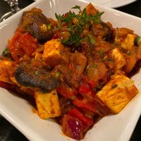 Portobello and tofu  at Azafran in Broomfield