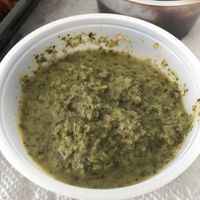 Mint chutney   at Azafran in Broomfield