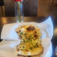 Garlic Naan (ask to be sure it's vegan) at Azafran in Broomfield