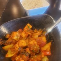 Tofu Portobella Kadhai at Azafran in Broomfield