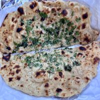 V garlic naan  at Azafran in Broomfield