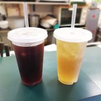 Black Tea and Green Tea at Shi Shu Yi Li Italian Pasta in Tainan