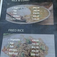 Menu  at Dulnetha Homestay & Restaurant in Weligama