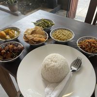 Vegetable curry with rice - 1200 rupees  at Dulnetha Homestay & Restaurant in Weligama