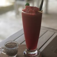 Freshly made juice at Mai Jo Restaurant in Phu Quoc