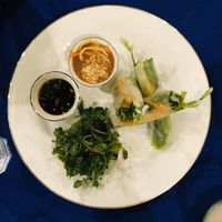 Fresh spring rolls  at Mai Jo Restaurant in Phu Quoc