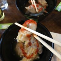 Veggie and lentil momos. at Momo Bar in Manly
