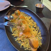 Kaftas in a mildly spicy sauce   at El Quinto in Gijon