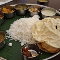 South Indian Thali at Shanmugas in Colombo
