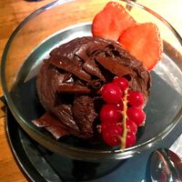 excellent pudding (vegan, no chia) at Cafe Beguin in Brussels