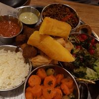 Vegan plate for 2ppl at Cafe Beguin in Brussels