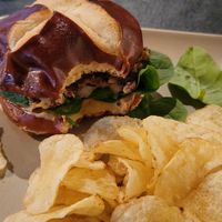 Housemate veggie burger at Tomato Pie Cafe in Lititz