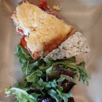 Tomato Pie with scone at Tomato Pie Cafe in Lititz