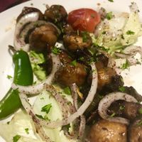 Veggie kabobs  at Ali Baba Grill in Boulder