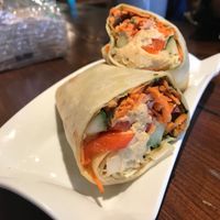 Veggie wrap at The Minga Cafe in Dunnville