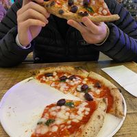 Vegan pizza  at Baltic Market in Liverpool