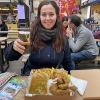 Korean vegan box  at Baltic Market in Liverpool