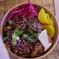Korean food  at Baltic Market in Liverpool