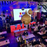 View from the balcony  #Veganuary at Baltic Market in Liverpool