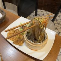 Flying noodles  at Bamboo in Bratislava