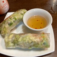 Tofu summer rolls at Bamboo in Bratislava