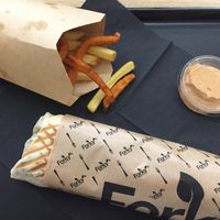 Seitan-kebab wrap at Forky's - Trnava in Trnava