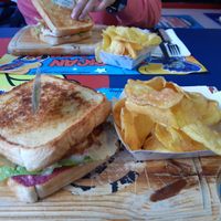 Vegan sandwich at Comic Planet in Cordoba